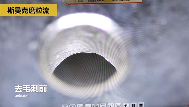 鋁合金<a href='http://yuncfy.cn' target='_blank'><u>交叉孔去毛刺</u></a>，<a href='http://yuncfy.cn' target='_blank'><u>流體拋光機</u></a>約20秒一個